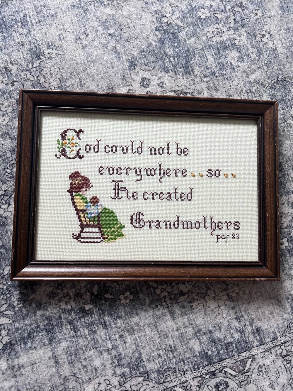Grandmothers Needlepoint Wall Art